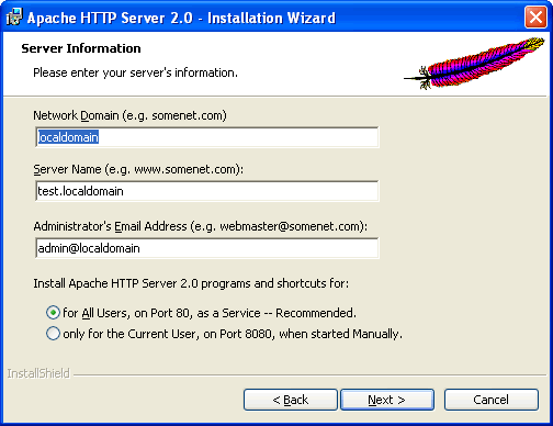 Server Information Penceresi